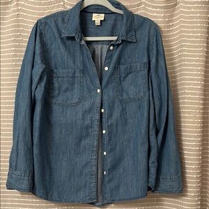 Denim Button-Up Shirt